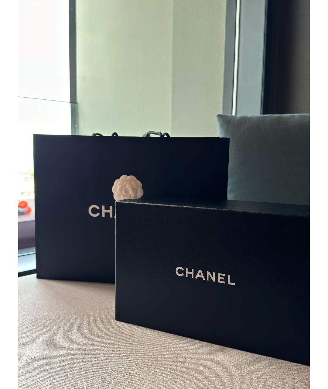 CHANEL Белые кожаные кроссовки, фото 7