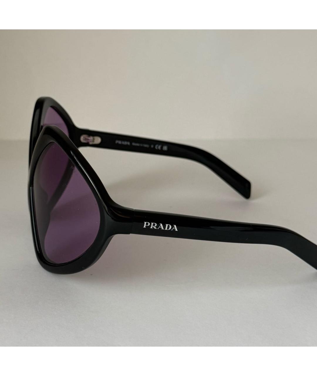 PRADA Фиолетовые пластиковые солнцезащитные очки, фото 4
