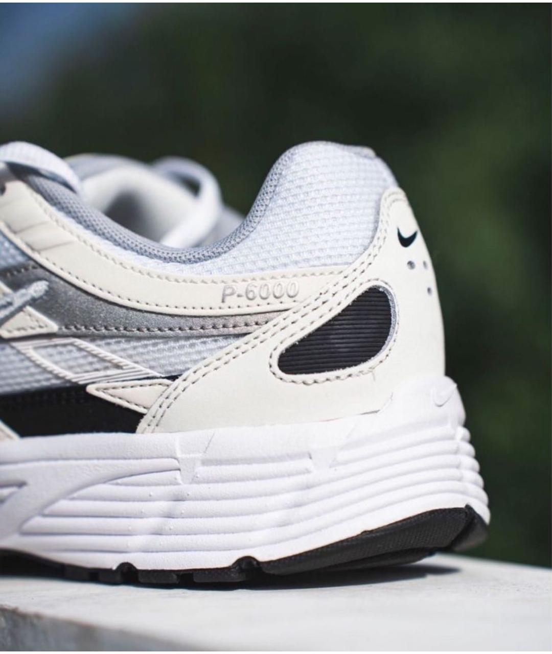 NIKE Белые текстильные низкие кроссовки / кеды, фото 8
