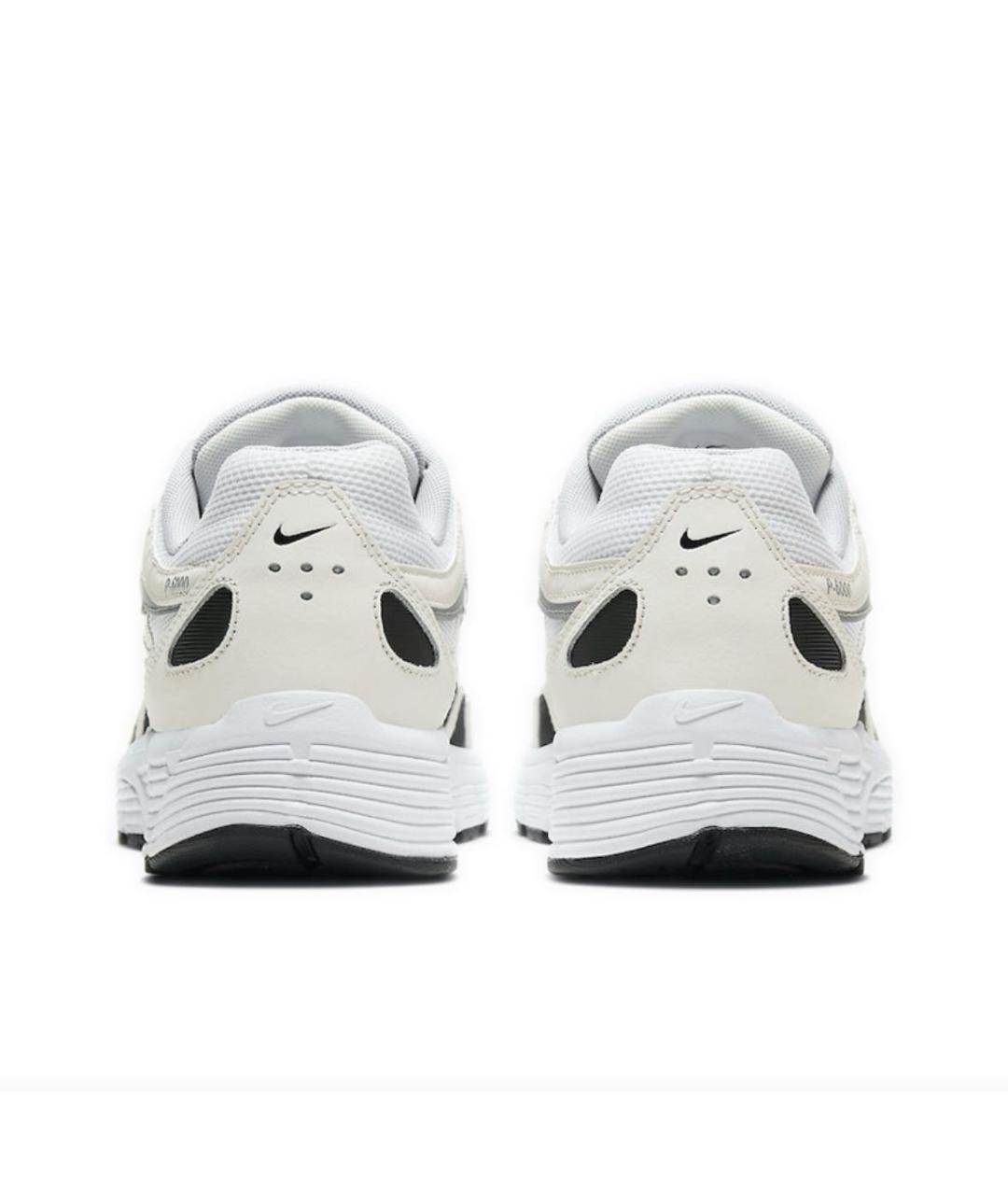 NIKE Белые текстильные низкие кроссовки / кеды, фото 4