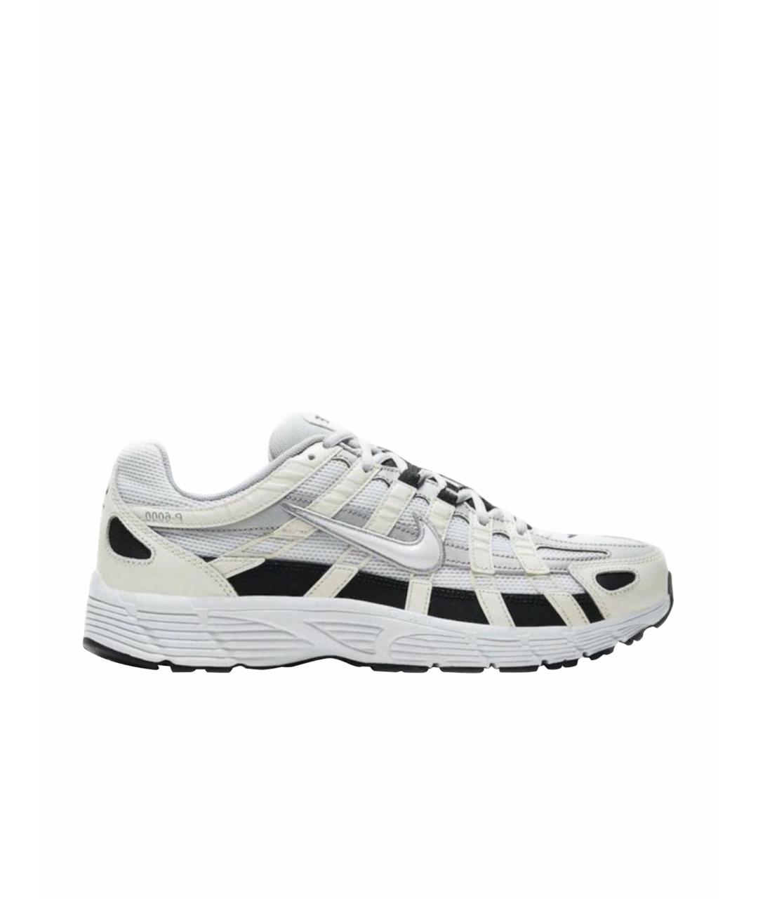 NIKE Белые текстильные низкие кроссовки / кеды, фото 1