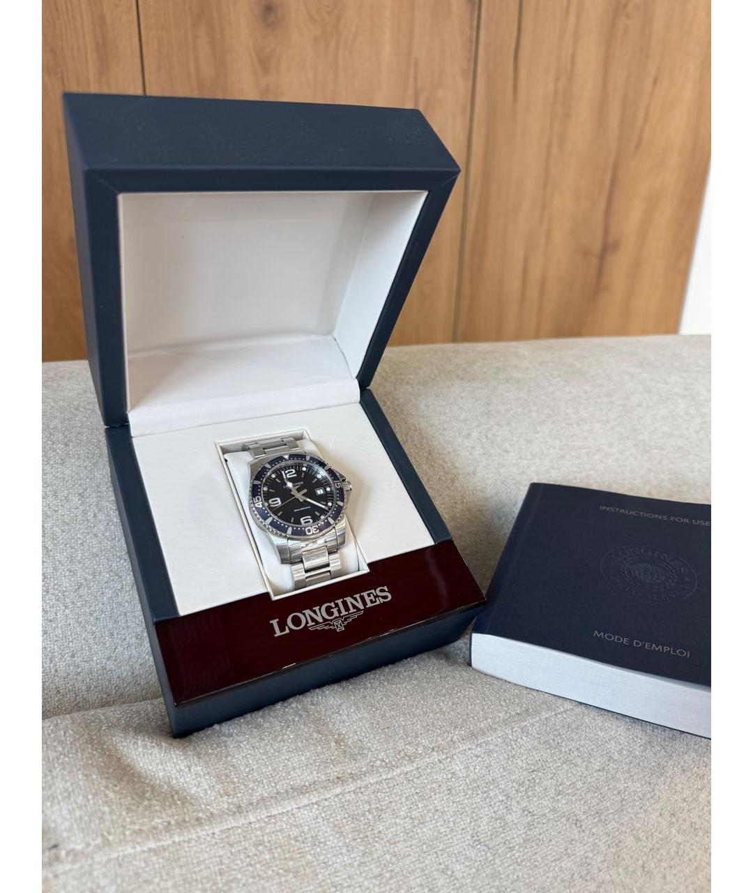 LONGINES Серебряные стальные часы, фото 5