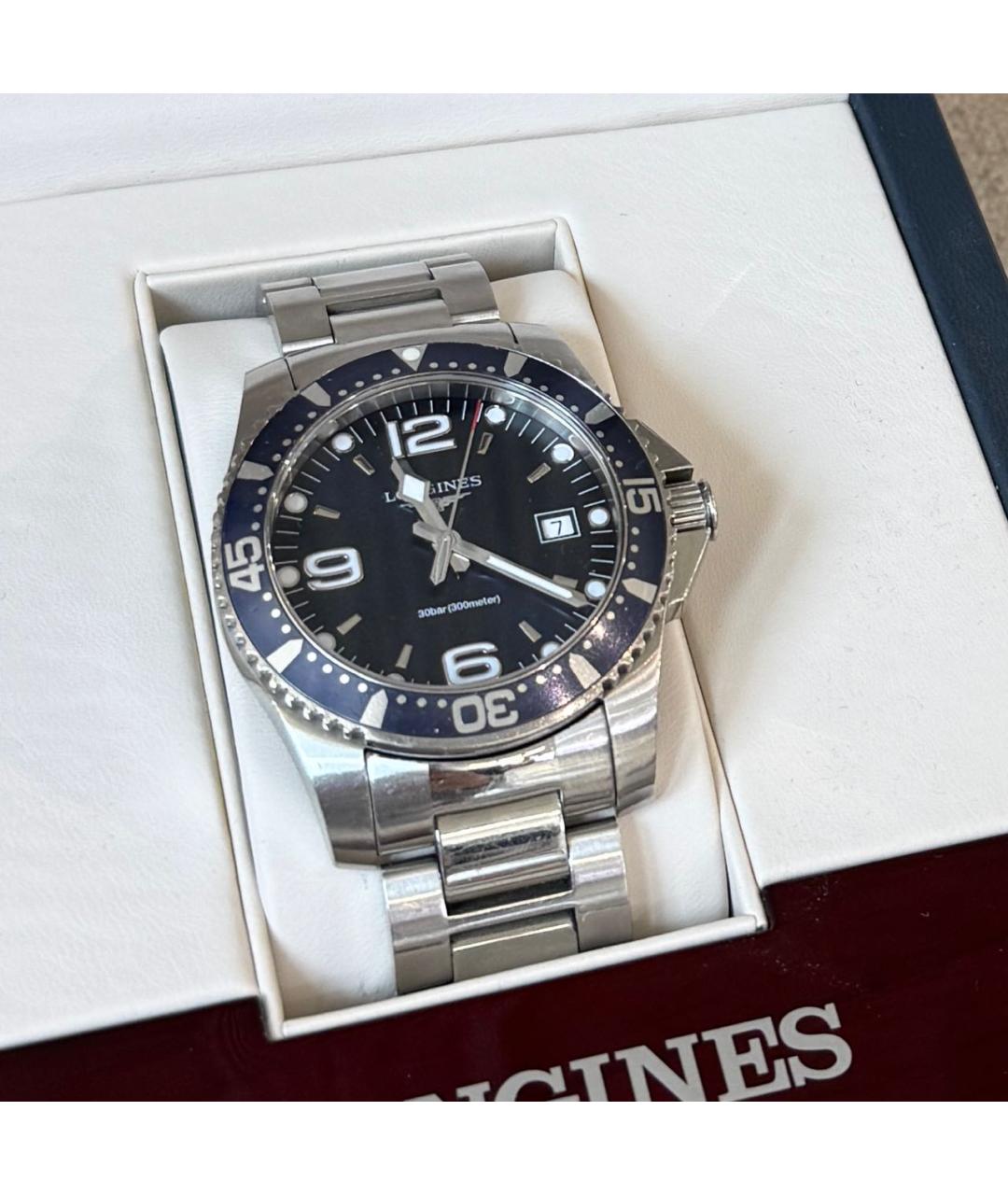 LONGINES Серебряные стальные часы, фото 2