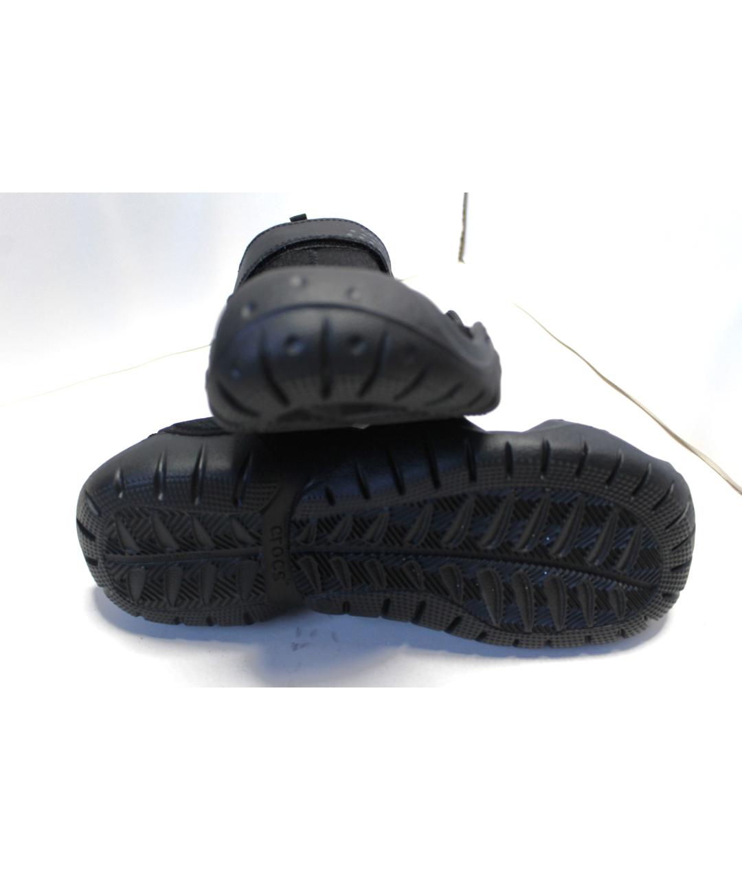 CROCS Антрацитовые синтетические сандалии, фото 4