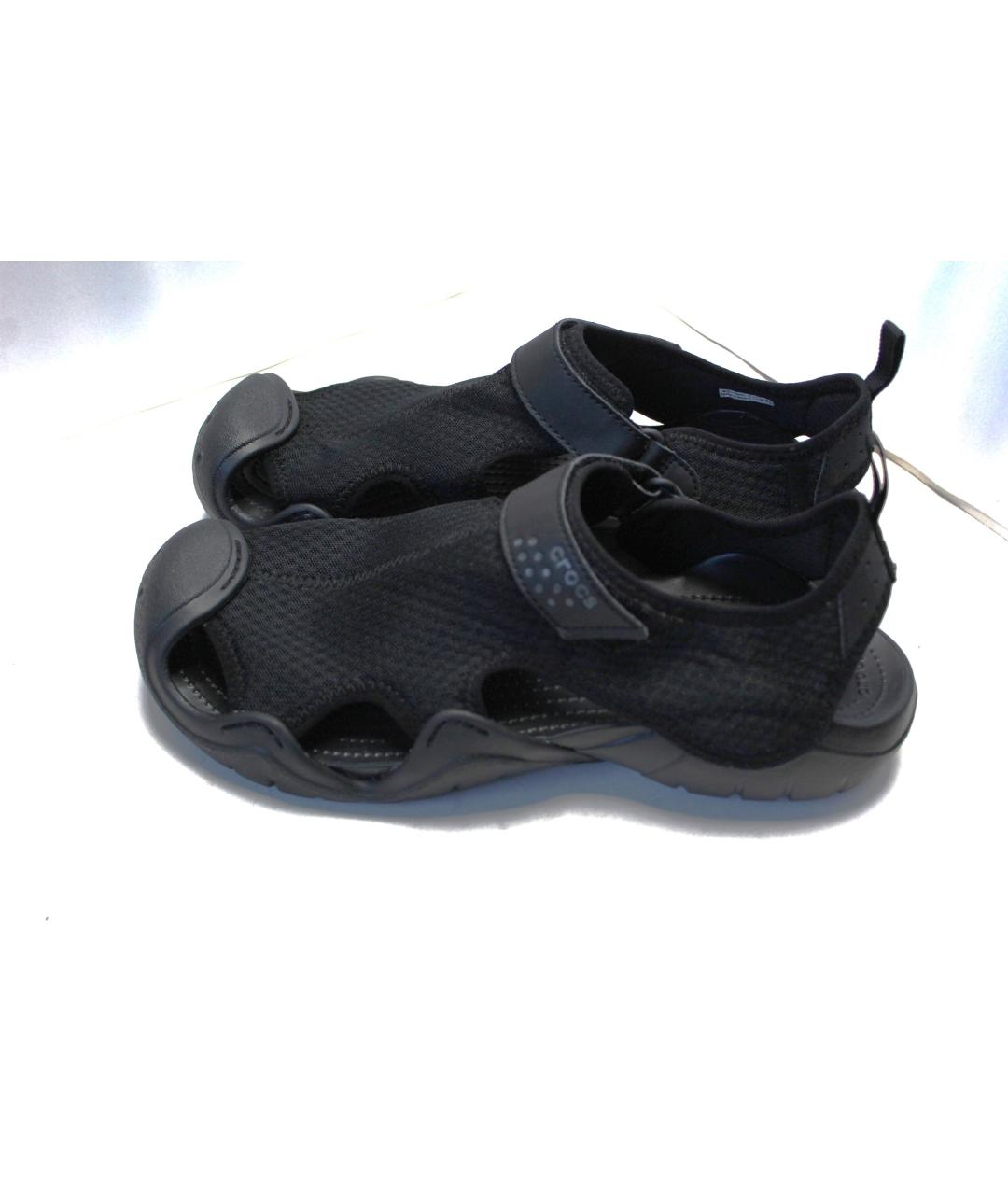 CROCS Антрацитовые синтетические сандалии, фото 2