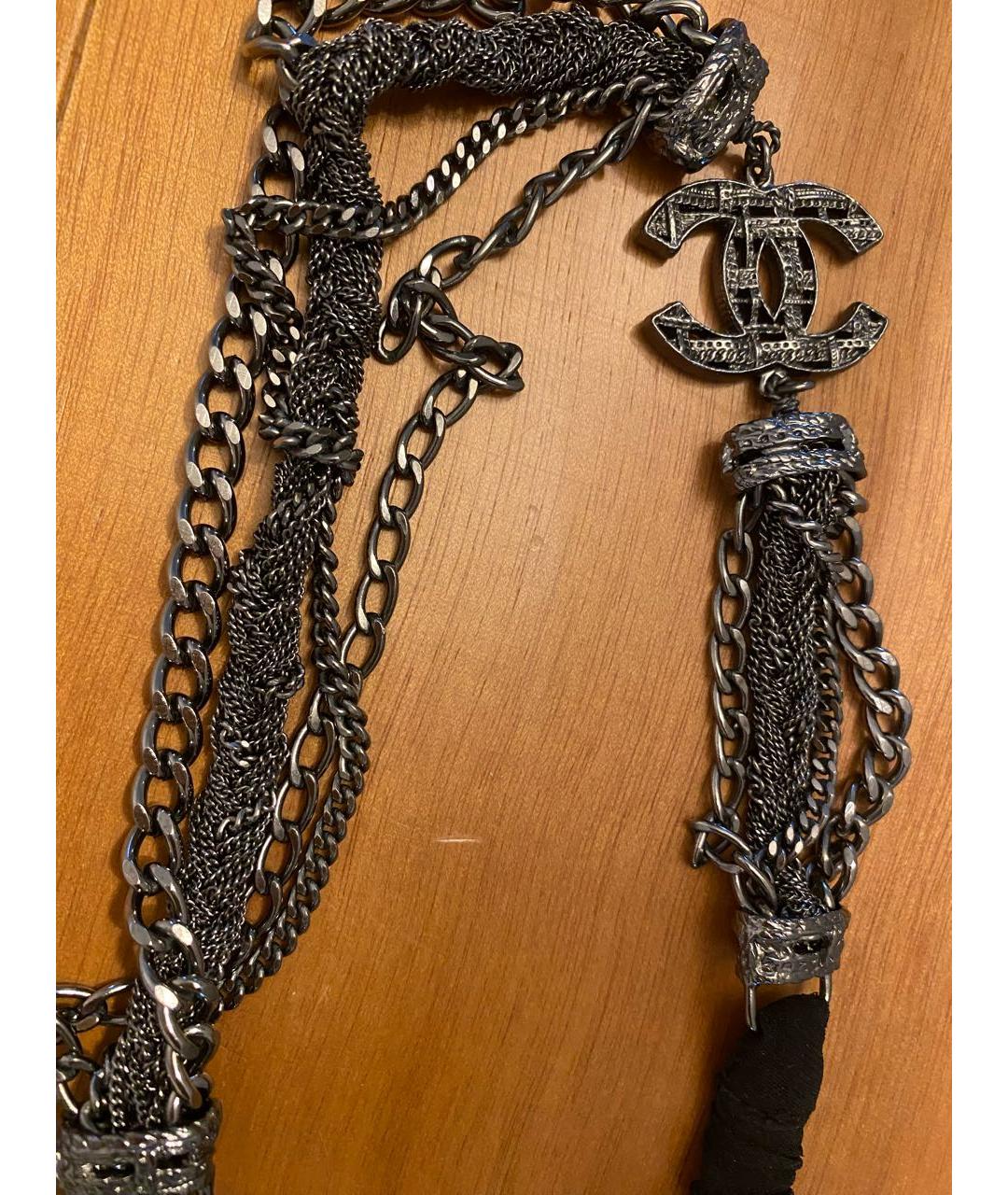 CHANEL Черная повязка на голову, фото 2