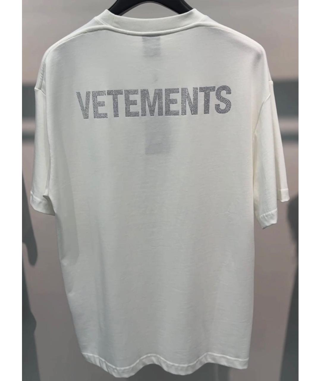 VETEMENTS Белая хлопковая футболка, фото 2