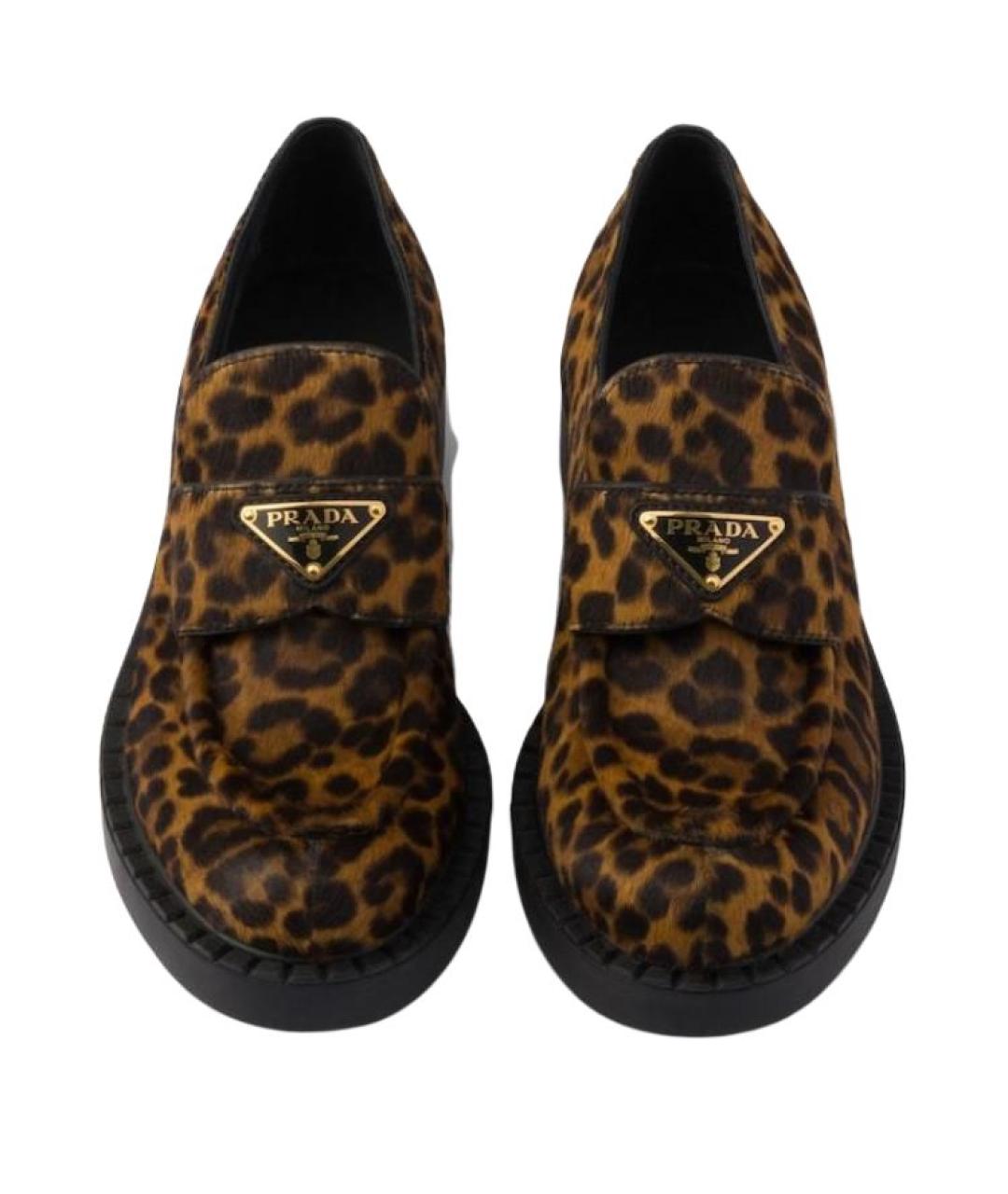 PRADA Черные кожаные лоферы, фото 5