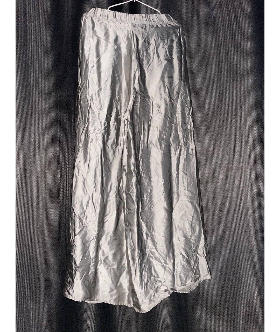 MM6 MAISON MARGIELA Зеленые шелковые брюки широкие, фото 2