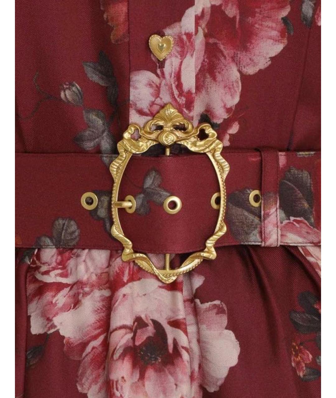 ZIMMERMANN Бордовое шелковое коктейльное платье, фото 4