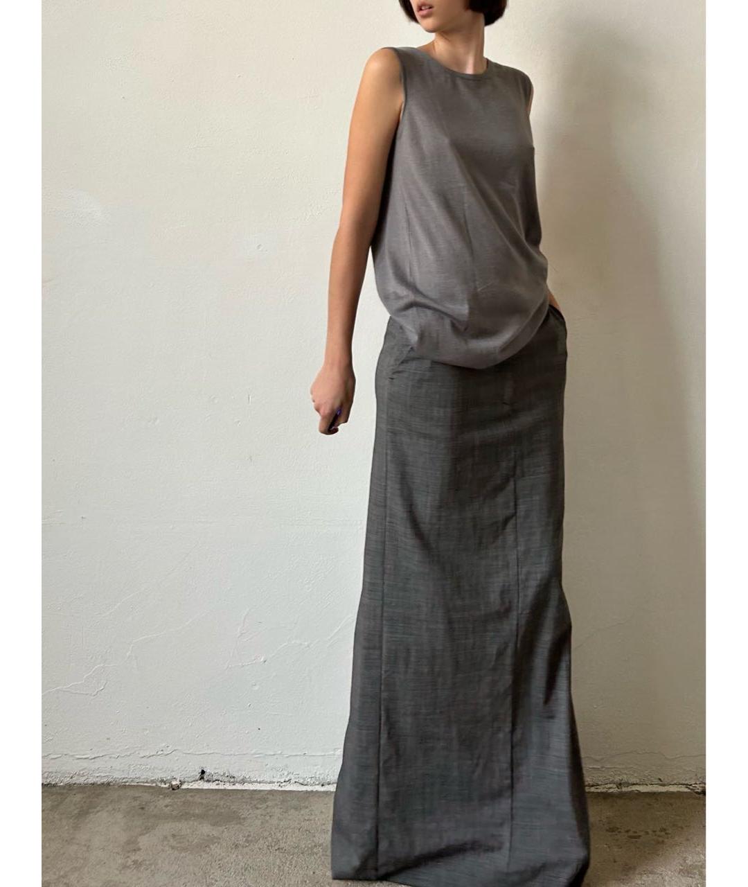 JIL SANDER Антрацитовая кашемировая жилетка, фото 4