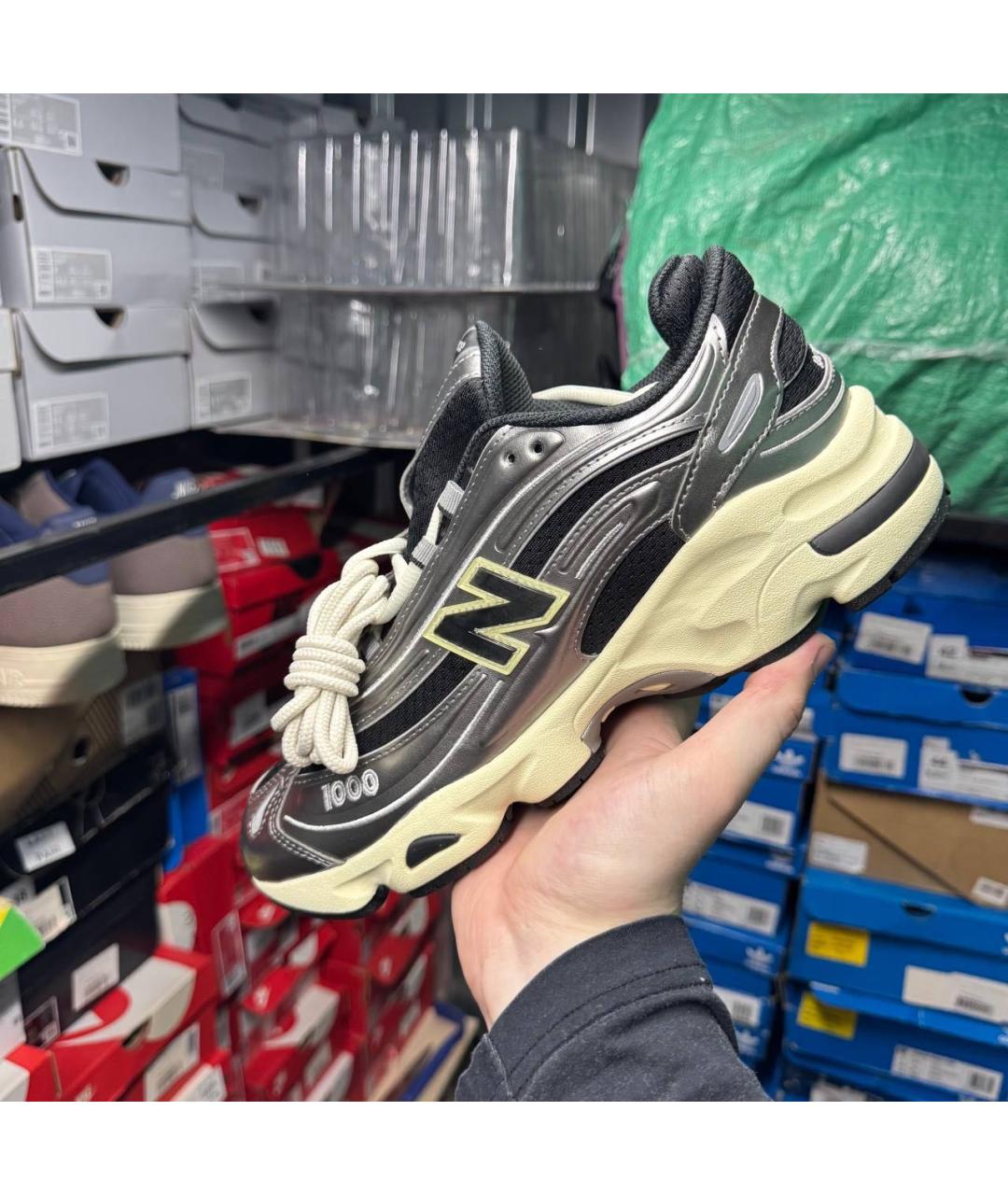 NEW BALANCE Антрацитовые низкие кроссовки / кеды, фото 2
