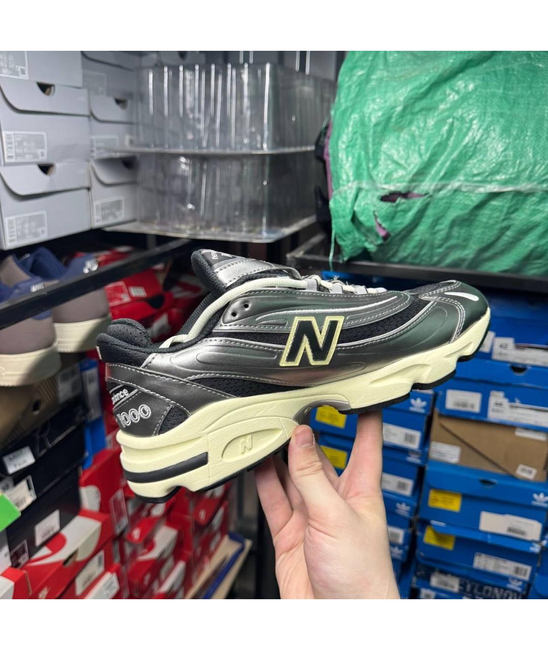 NEW BALANCE Антрацитовые низкие кроссовки / кеды, фото 4