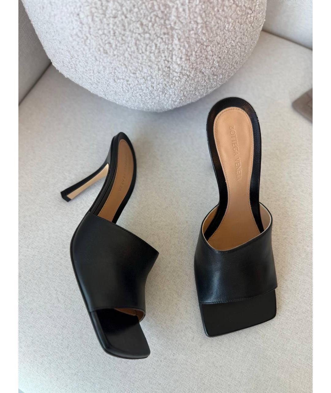 BOTTEGA VENETA Черные мюли, фото 6