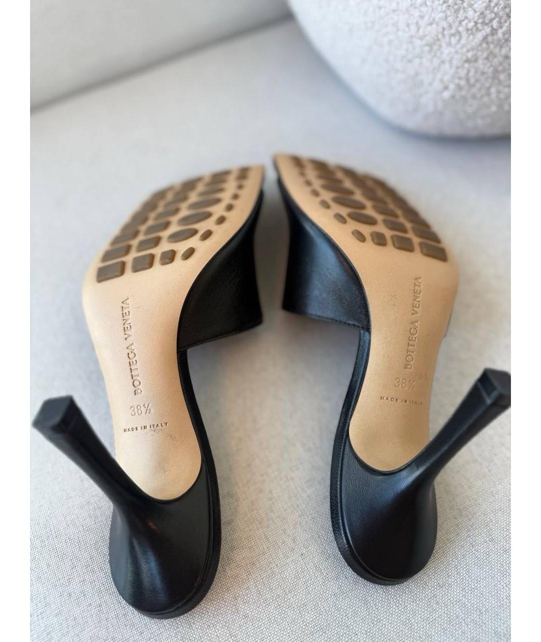 BOTTEGA VENETA Черные мюли, фото 4