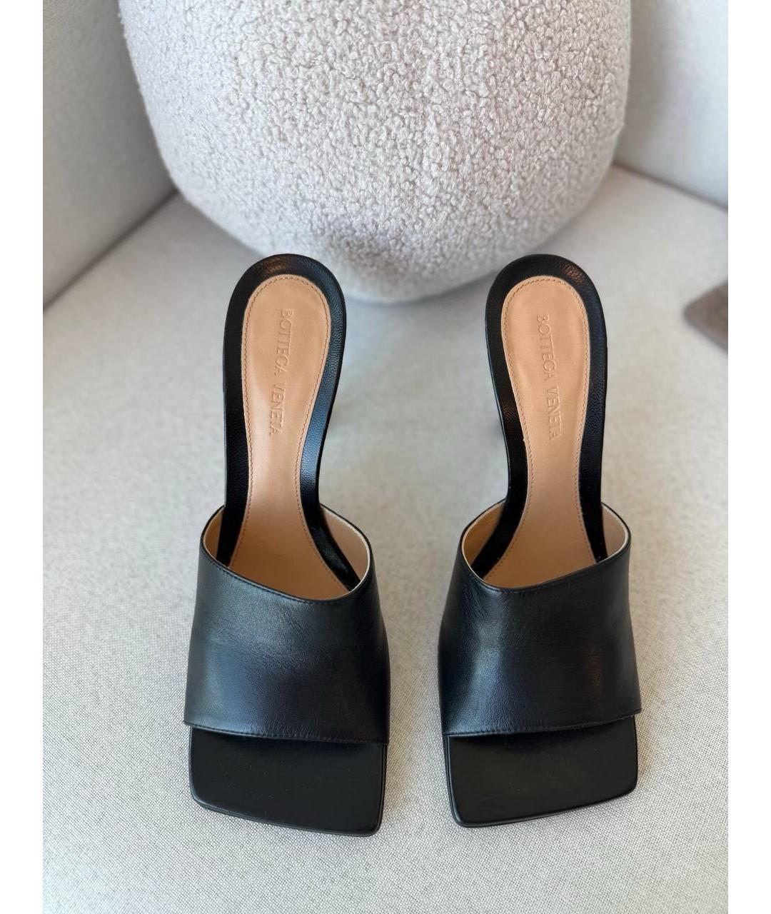 BOTTEGA VENETA Черные мюли, фото 2