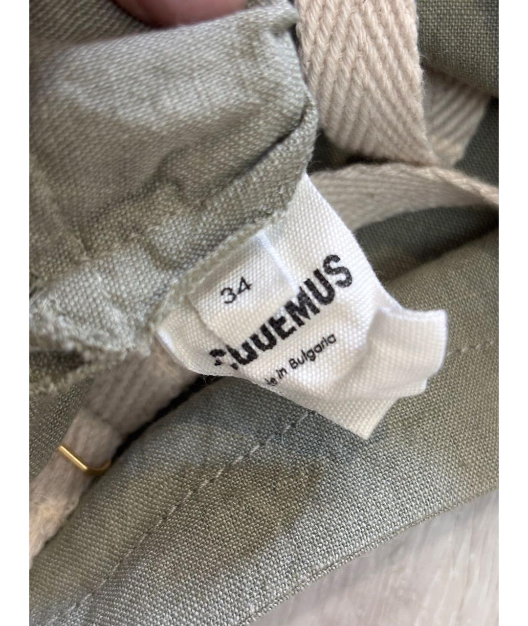 JACQUEMUS Зеленая льняная рубашка, фото 5
