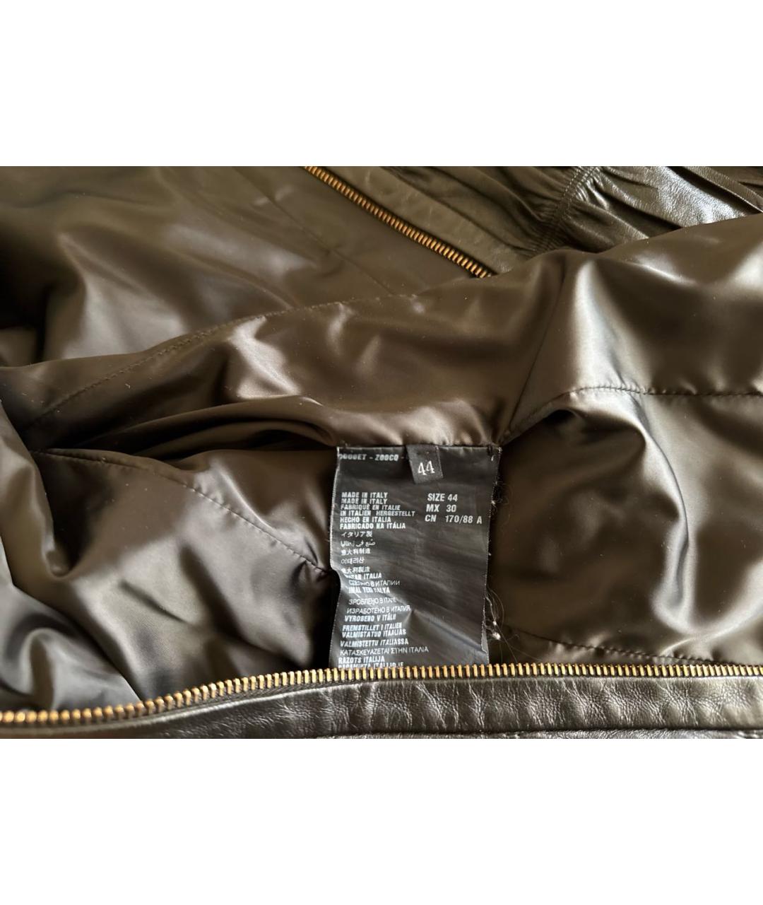 PRADA Зеленая кожаная куртка, фото 6