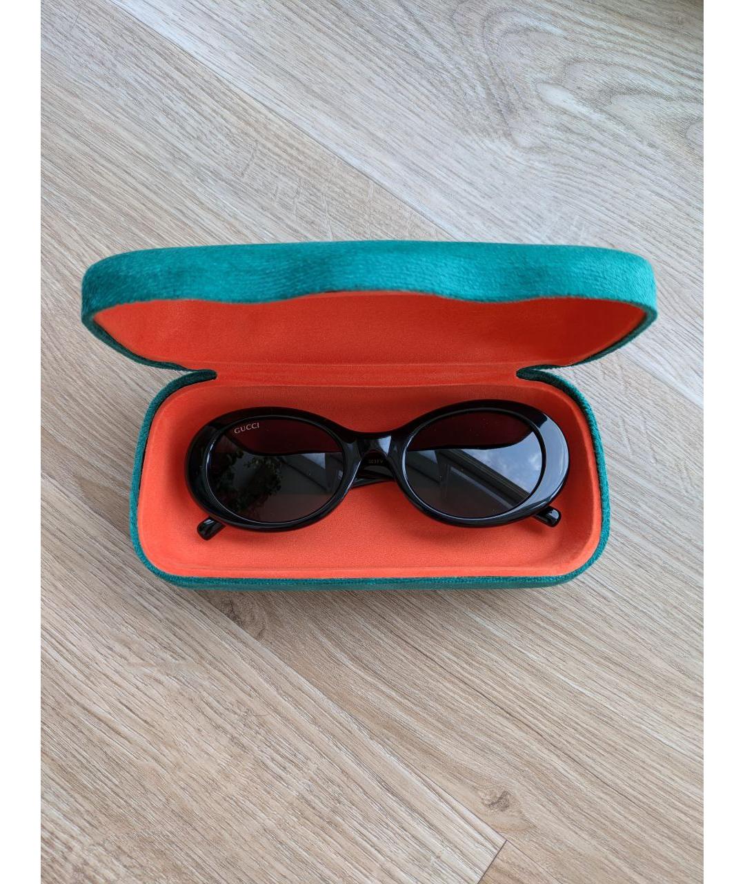 GUCCI Черные пластиковые солнцезащитные очки, фото 6