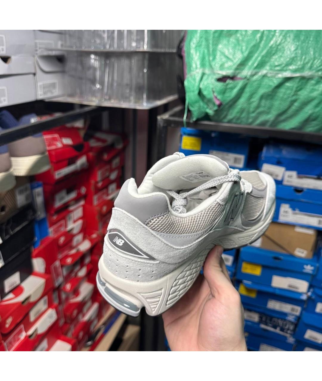 NEW BALANCE Серые низкие кроссовки / кеды, фото 5