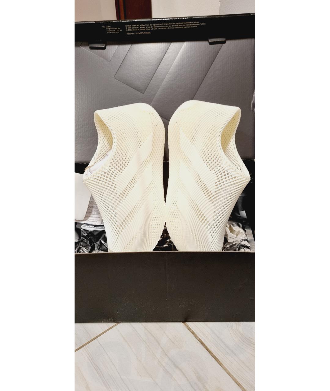 ADIDAS Бежевые резиновые низкие кроссовки / кеды, фото 3