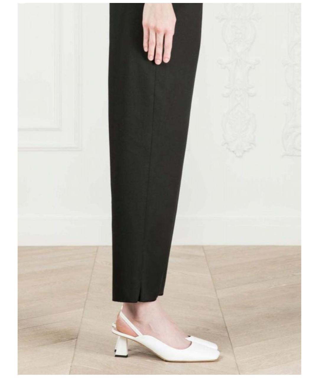 SPORTMAX Белые кожаные босоножки, фото 7