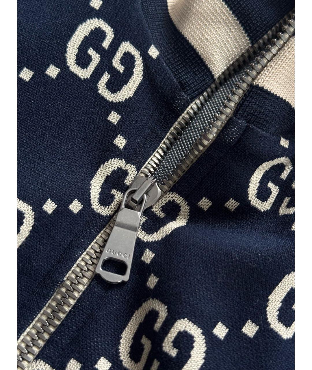 GUCCI Темно-синий хлопковый костюм с брюками, фото 7