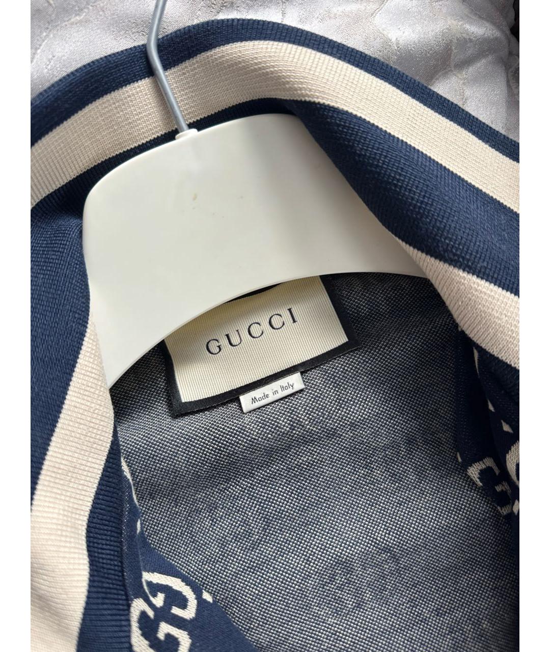 GUCCI Темно-синий хлопковый костюм с брюками, фото 3