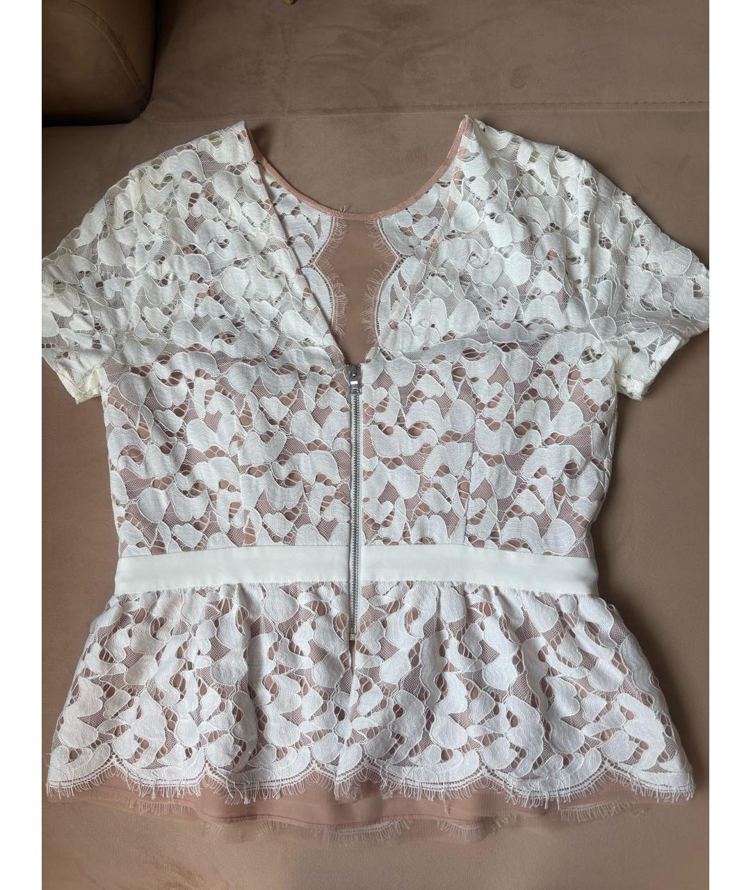 BCBG MAXAZRIA Белая полиэстеровая блузы, фото 2