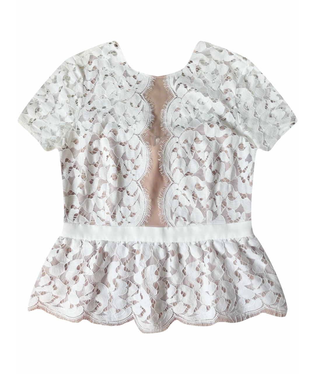 BCBG MAXAZRIA Белая полиэстеровая блузы, фото 1