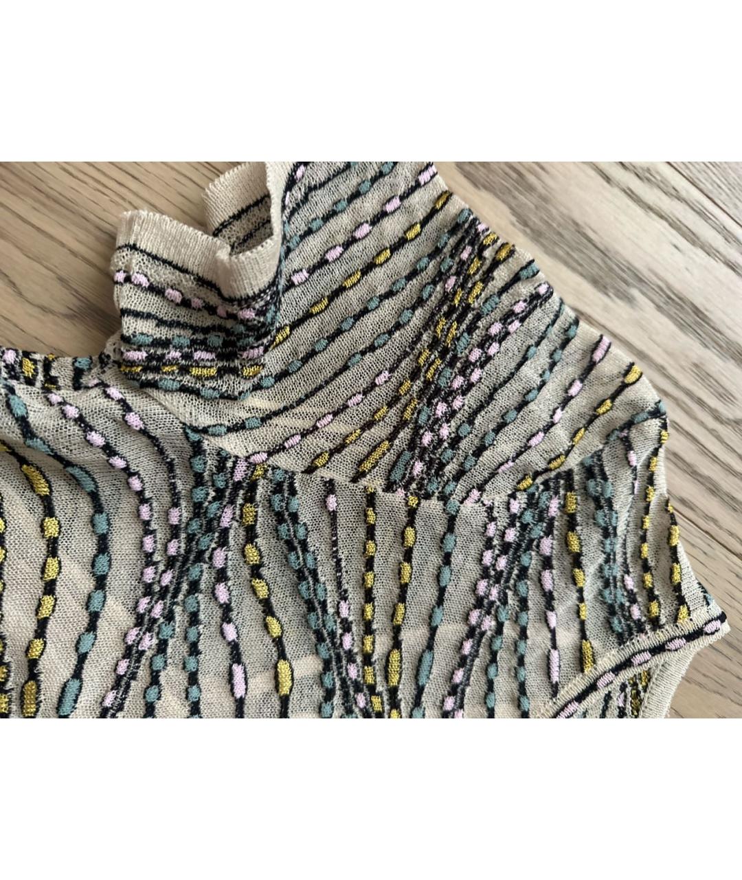 M MISSONI Мульти хлопковое повседневное платье, фото 4