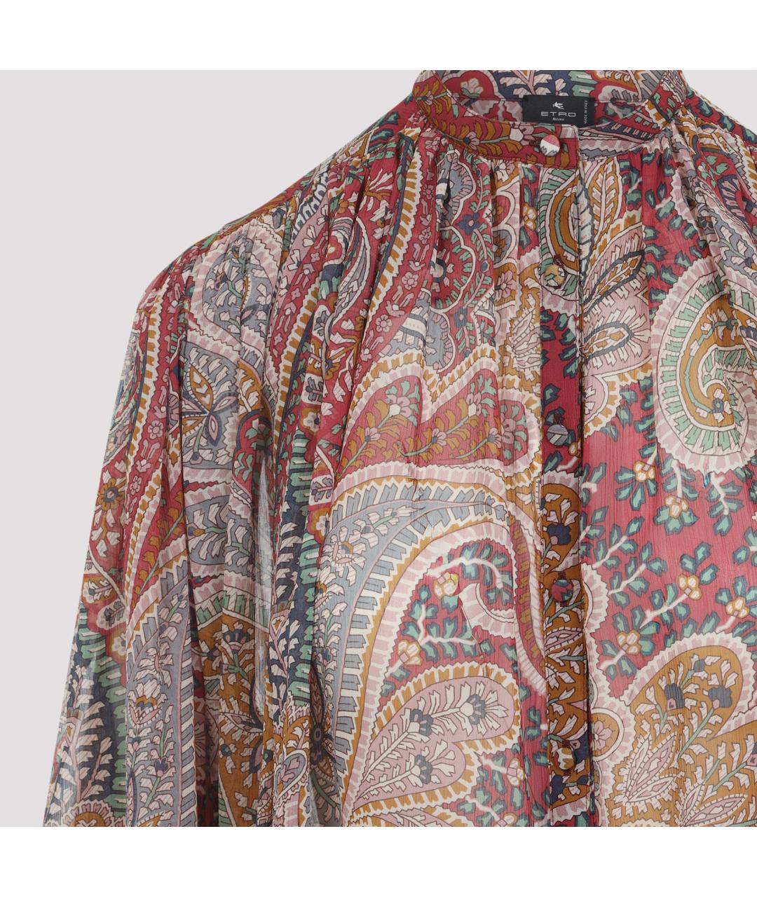 ETRO Мульти шелковая рубашка, фото 4