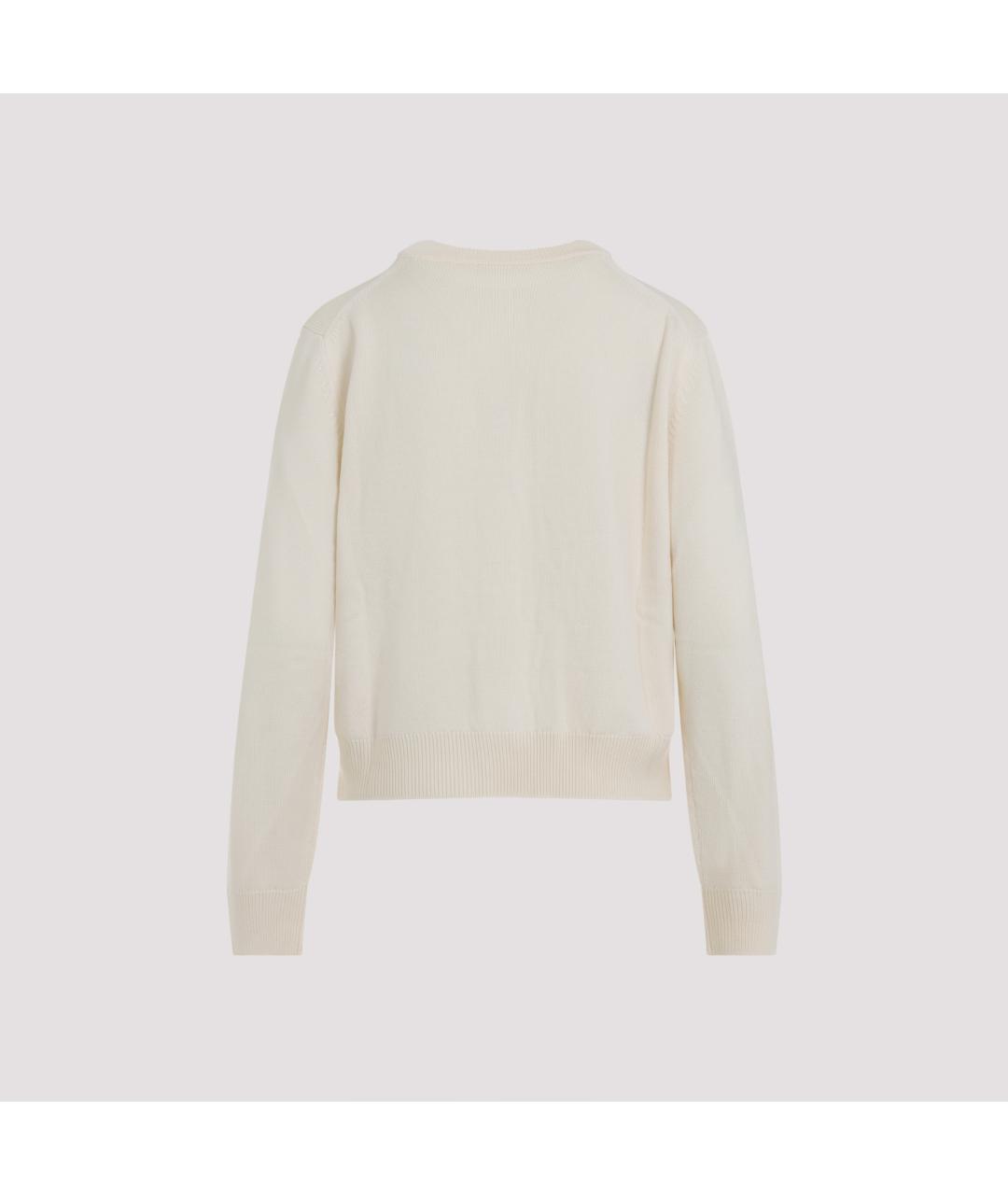 JIL SANDER Бежевый шерстяной кардиган, фото 2