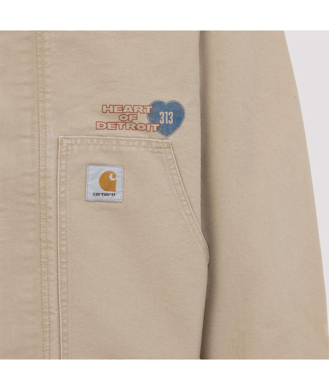 CARHARTT WIP Бежевая хлопковая куртка, фото 4