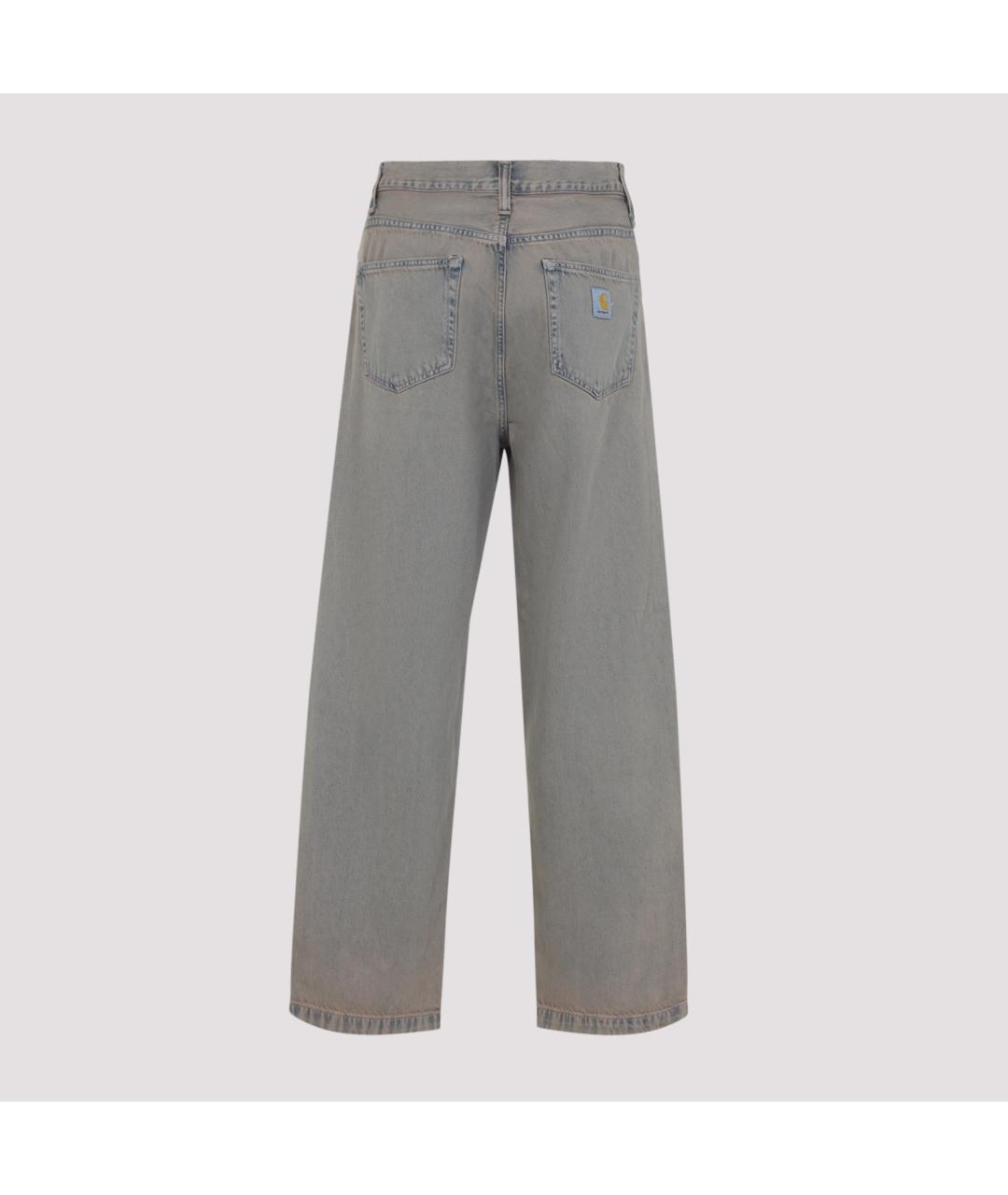 CARHARTT WIP Серые хлопковые прямые джинсы, фото 2