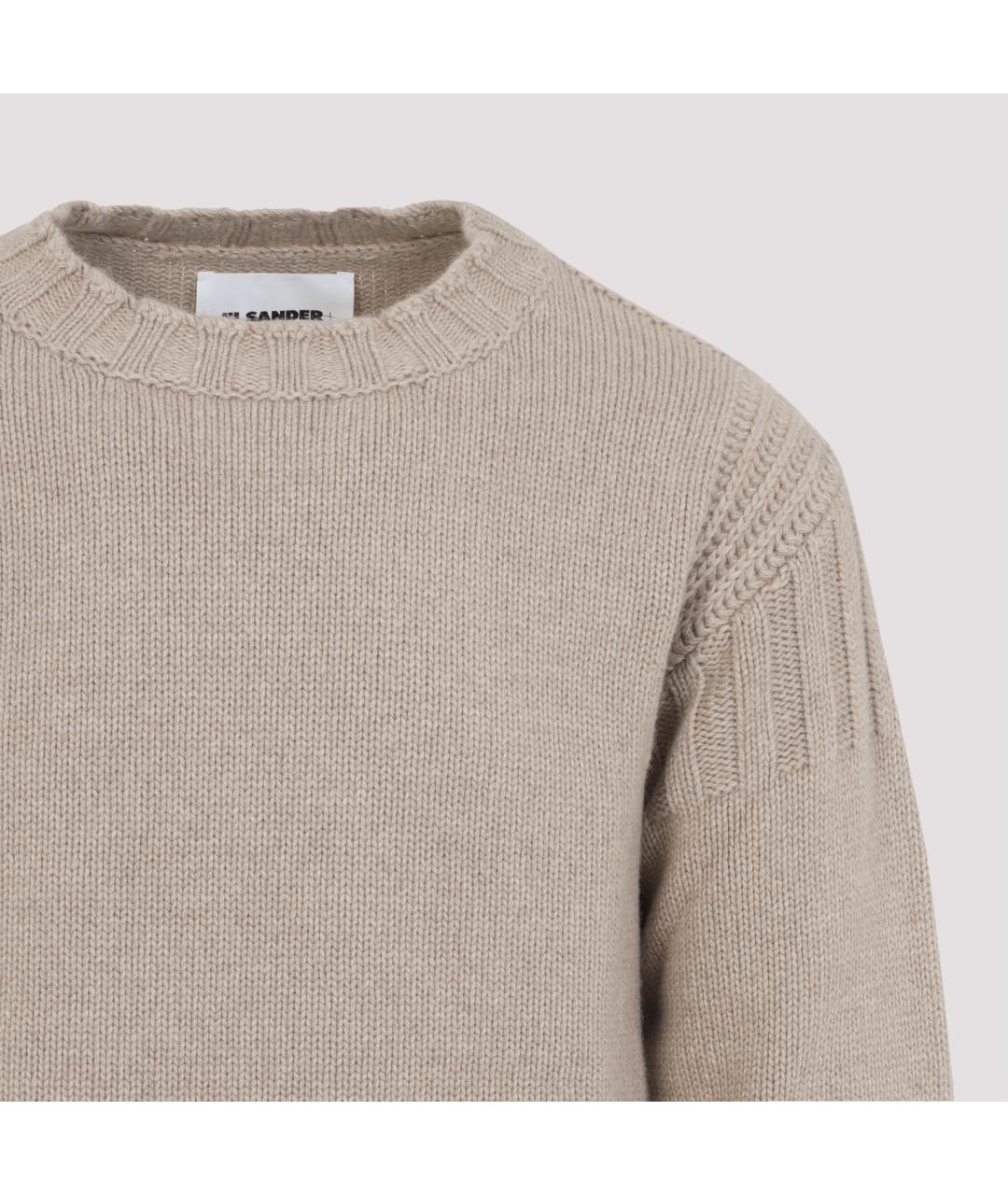 JIL SANDER Бежевый кашемировый джемпер / свитер, фото 4
