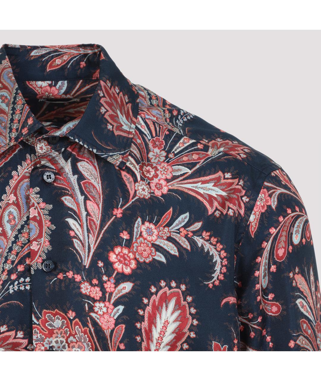 ETRO Мульти шелковая кэжуал рубашка, фото 4
