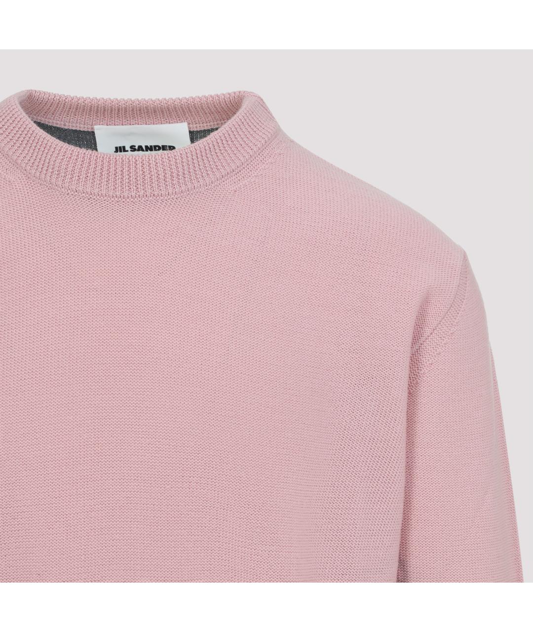JIL SANDER Розовый шерстяной джемпер / свитер, фото 4