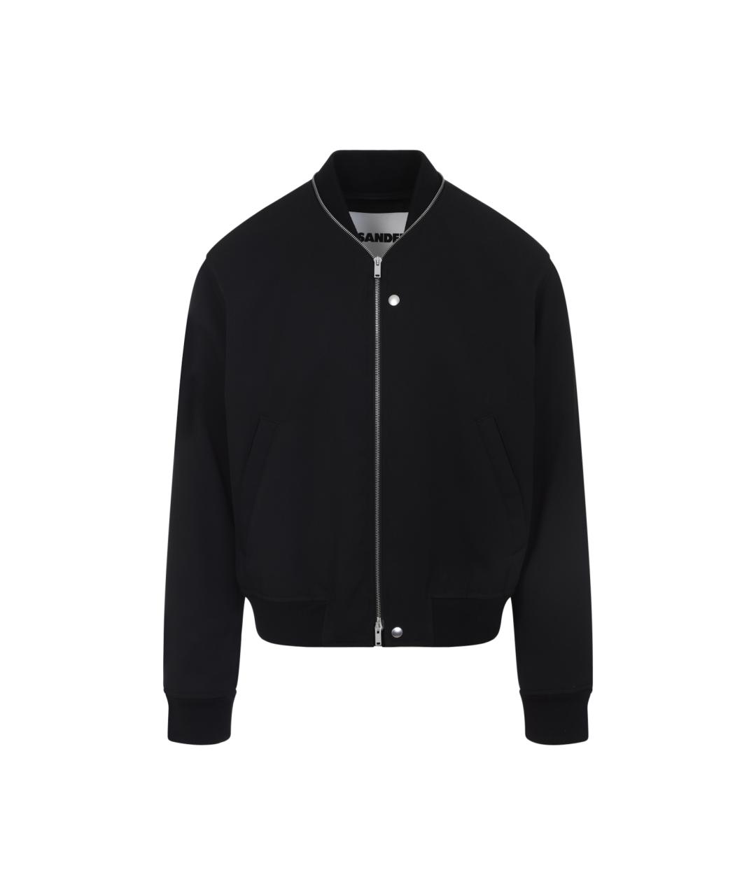 JIL SANDER Черная шерстяная куртка, фото 1