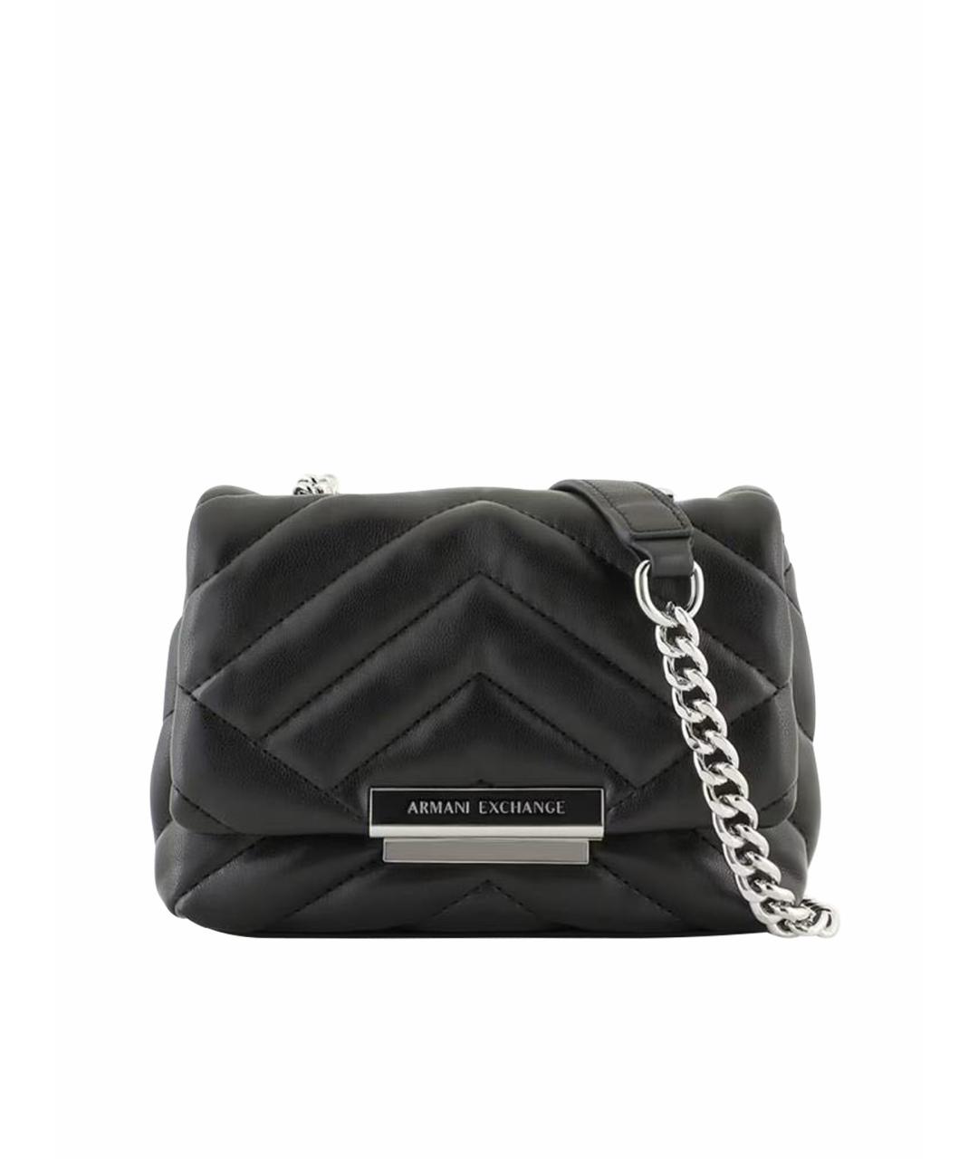 ARMANI EXCHANGE Черная сумка через плечо из искусственной кожи, фото 1
