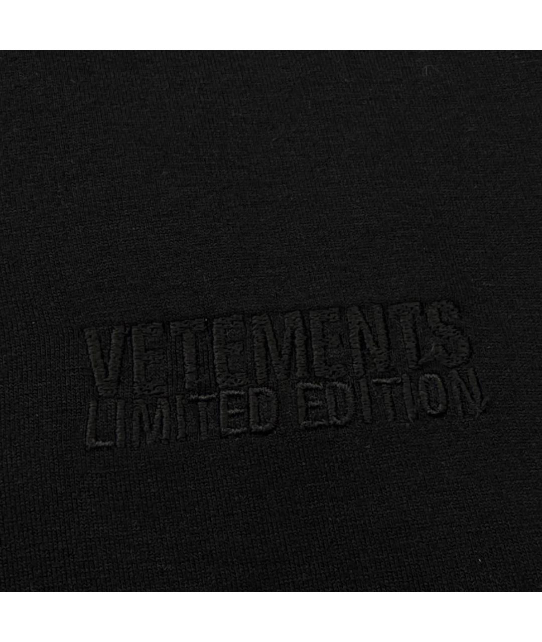 VETEMENTS Черная вискозная майка, фото 4