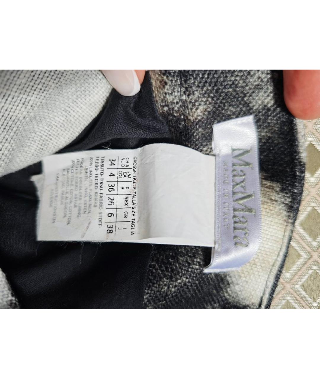 MAX MARA Льняная юбка миди, фото 4