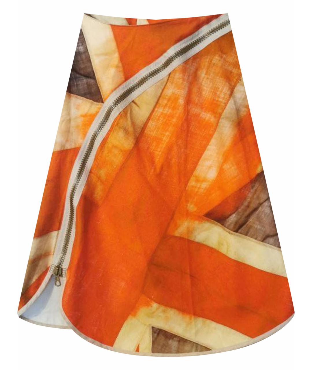 VIVIENNE WESTWOOD Мульти хлопковая юбка миди, фото 1