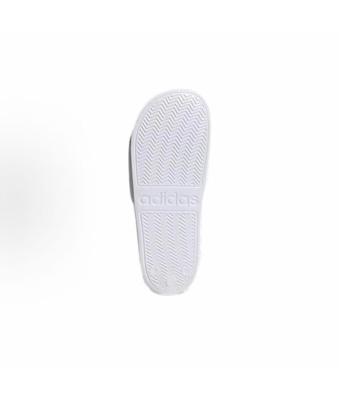ADIDAS Белые резиновые шлепанцы, фото 7
