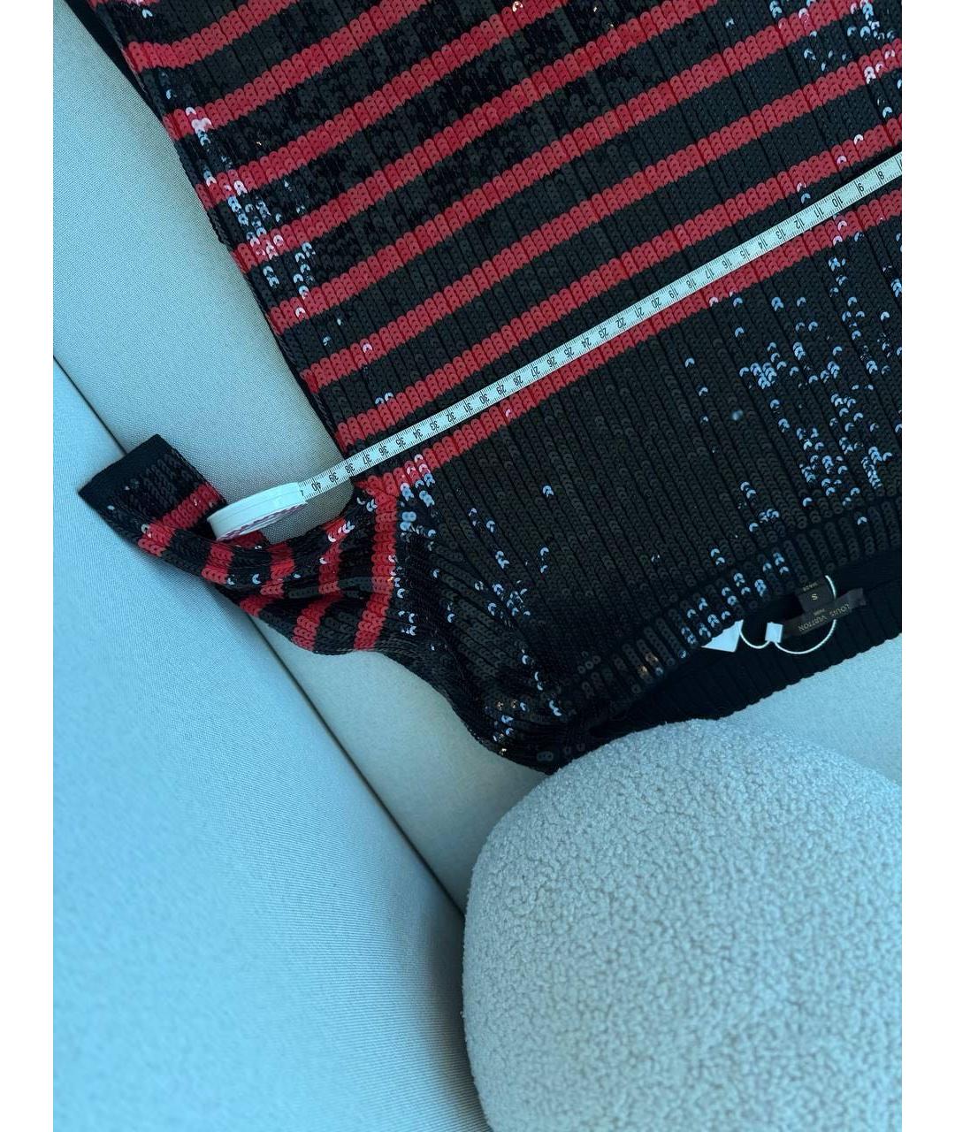 LOUIS VUITTON Черное шерстяное коктейльное платье, фото 7