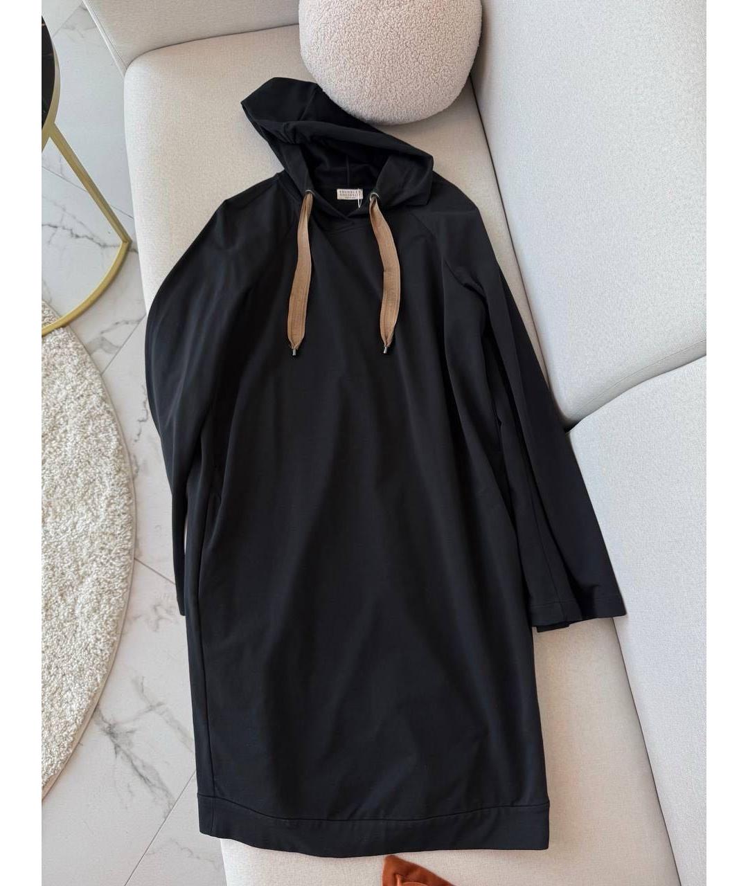 BRUNELLO CUCINELLI Черное платье, фото 4