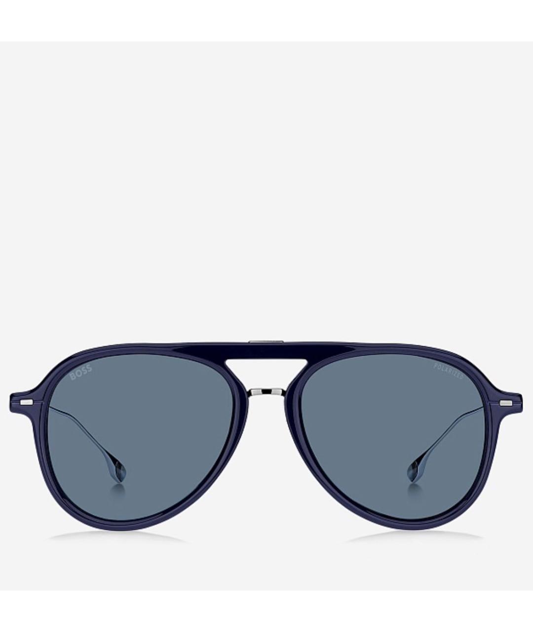 HUGO BOSS Темно-синие пластиковые солнцезащитные очки, фото 6