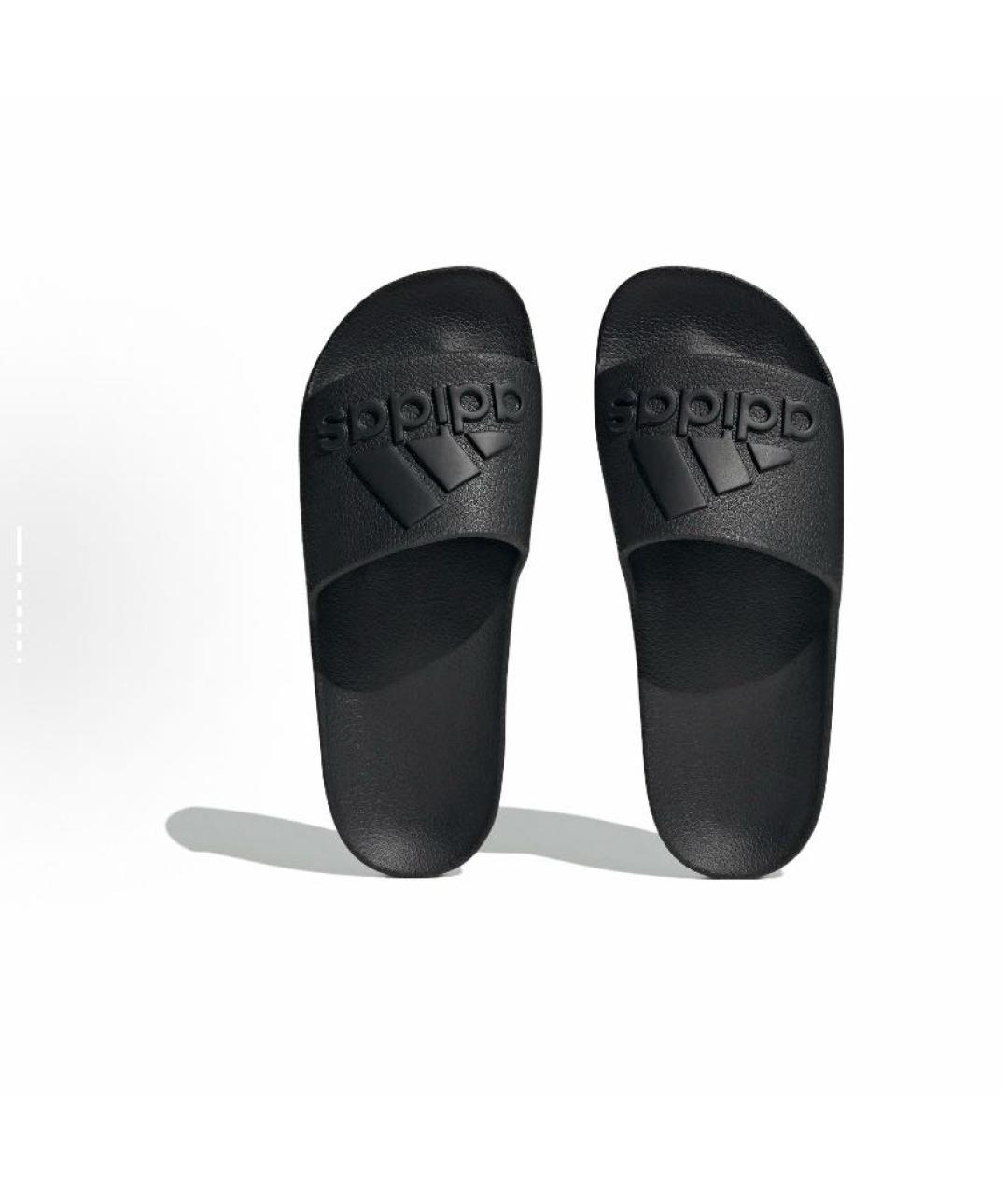 ADIDAS Черные резиновые шлепанцы, фото 5