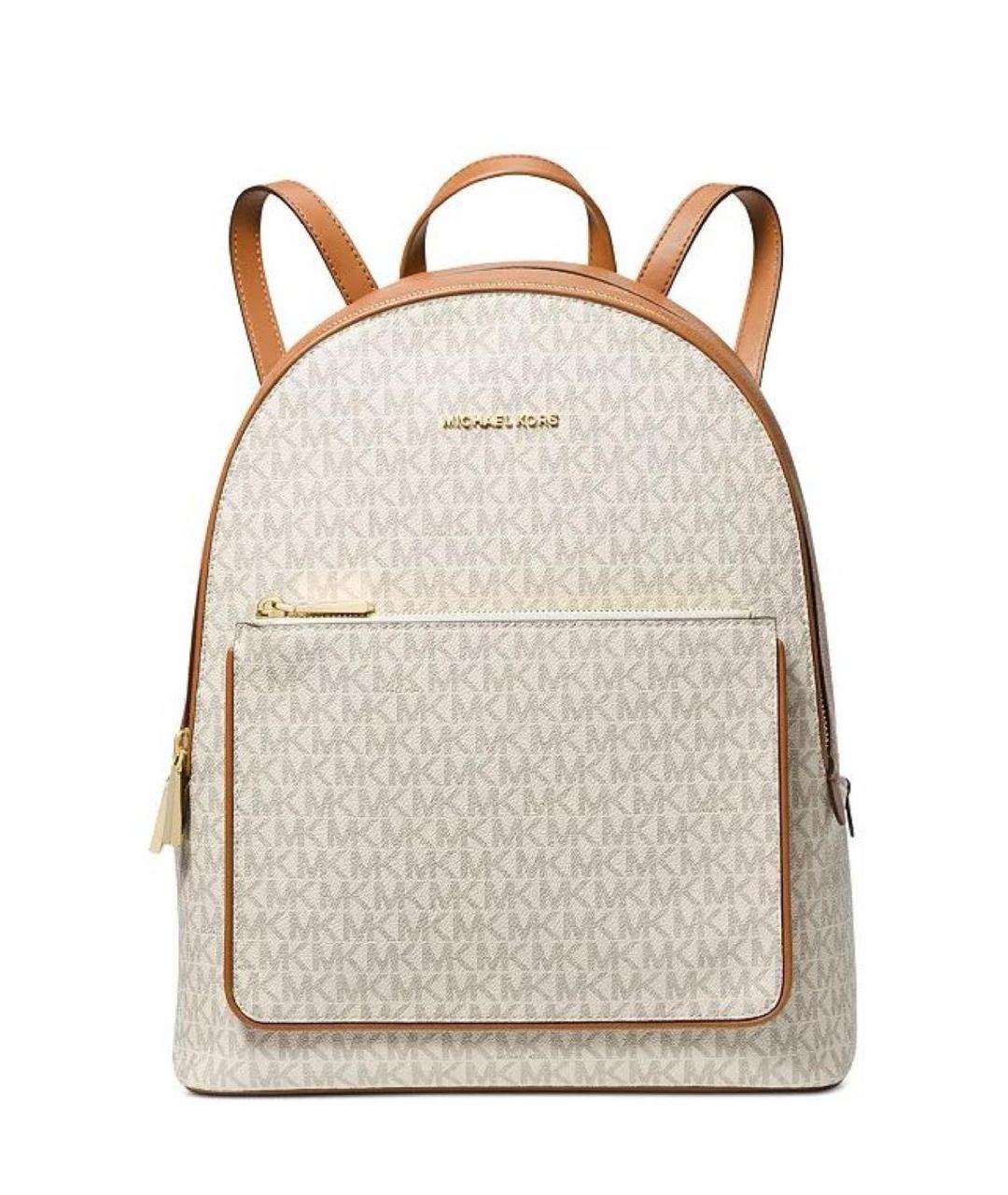 MICHAEL KORS Бежевый кожаный рюкзак, фото 1