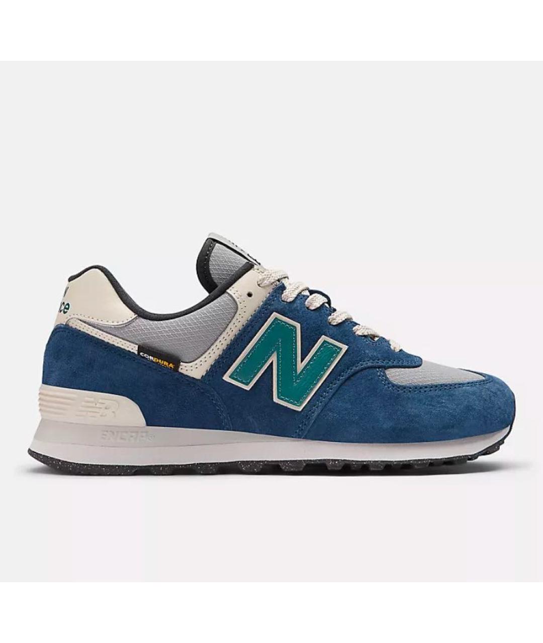 NEW BALANCE Синие замшевые низкие кроссовки / кеды, фото 8